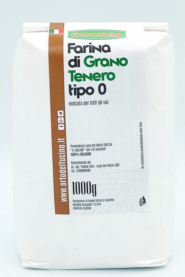 Farina GRANO TENERO "Tipo 0" 1kg - immagine 2